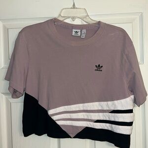 Purple Adidas Cropped shirt